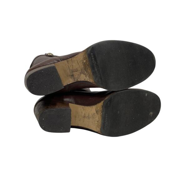 Coach Fayth Brown Leather Riding Boots Size 7 - Picture 3 of 7